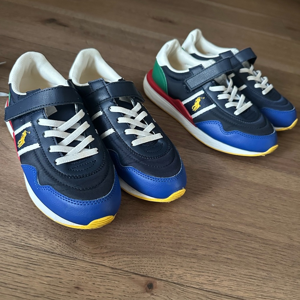 Kids' Navy and Blue Sneakers two pair same size